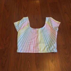 BlackMilk Clothing Rainbow Crop - New